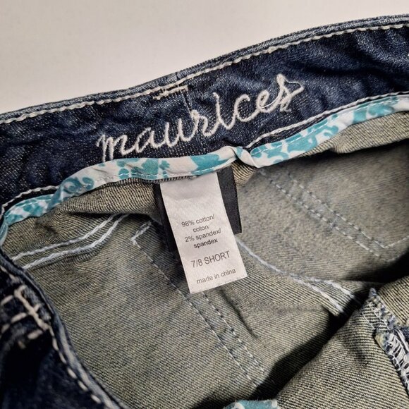 Maurices Boot Cut Jeans Denim Pants Womens 7 8 Short Petite - Picture 5 of 9